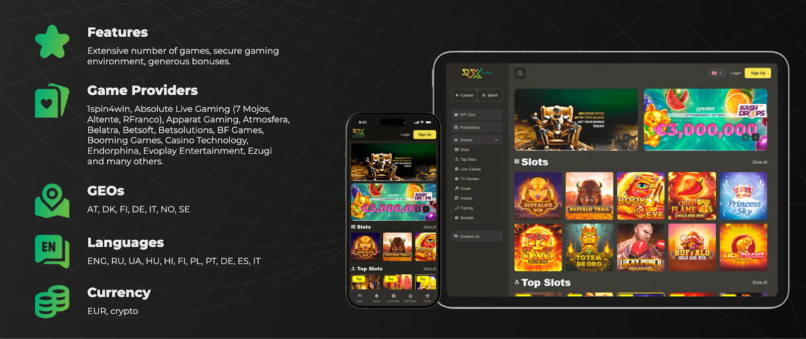 RX Casino. Поведение игроков
