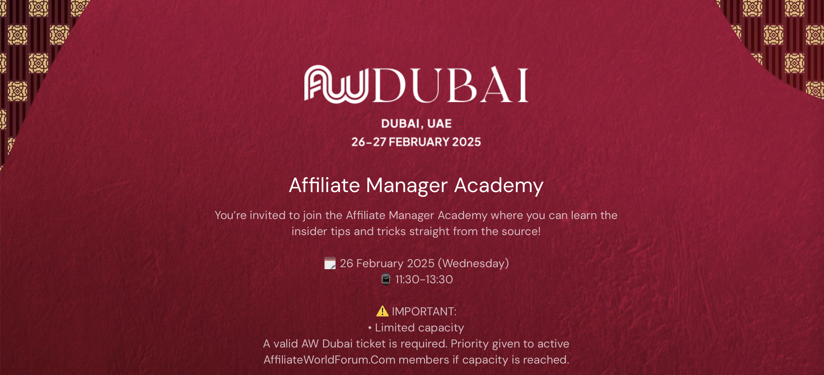 Affiliate Manager Academy