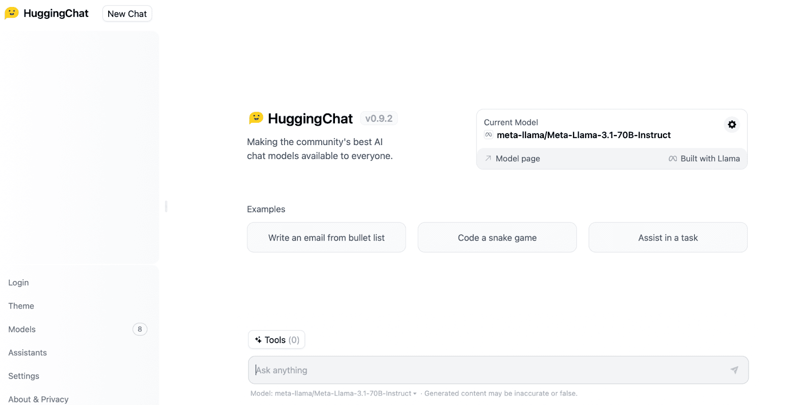 HuggingChat