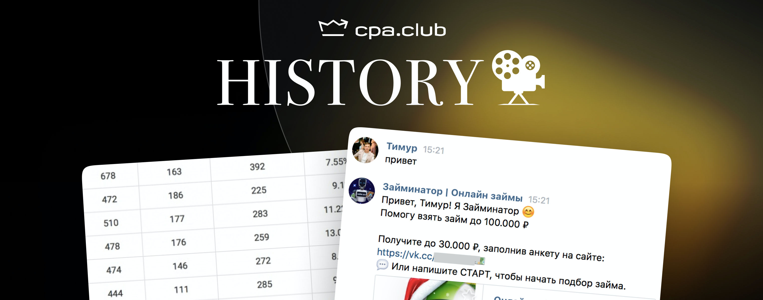 CPA.Club History. Кейс-совет: льем на PDL с плюсом.