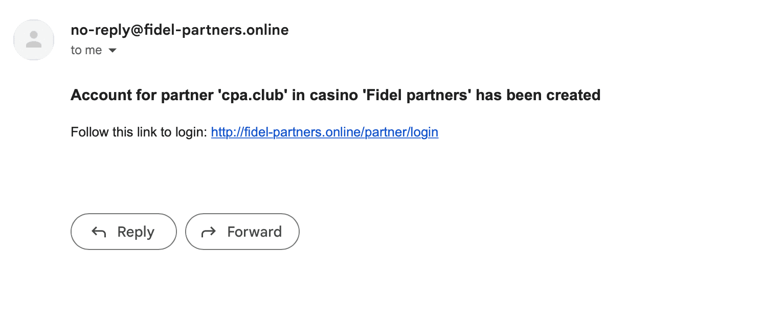 Пистмо на почте Fidel Partners